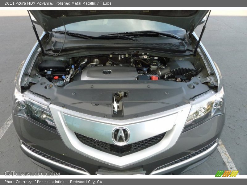 Polished Metal Metallic / Taupe 2011 Acura MDX Advance