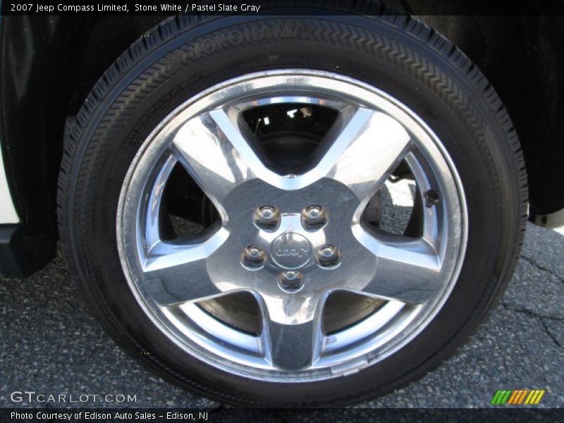 Stone White / Pastel Slate Gray 2007 Jeep Compass Limited