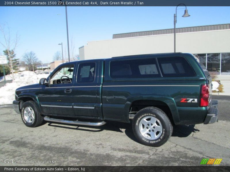 Dark Green Metallic / Tan 2004 Chevrolet Silverado 1500 Z71 Extended Cab 4x4