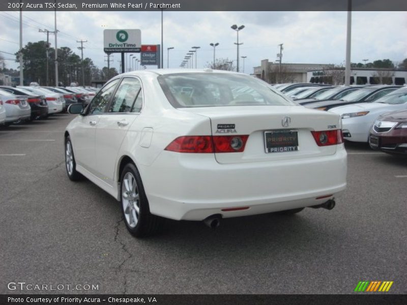 Premium White Pearl / Parchment 2007 Acura TSX Sedan