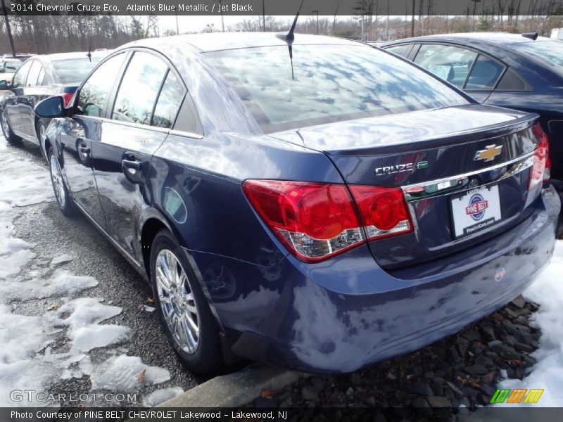 Atlantis Blue Metallic / Jet Black 2014 Chevrolet Cruze Eco