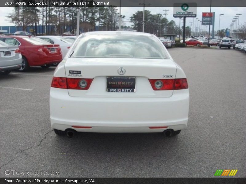 Premium White Pearl / Parchment 2007 Acura TSX Sedan