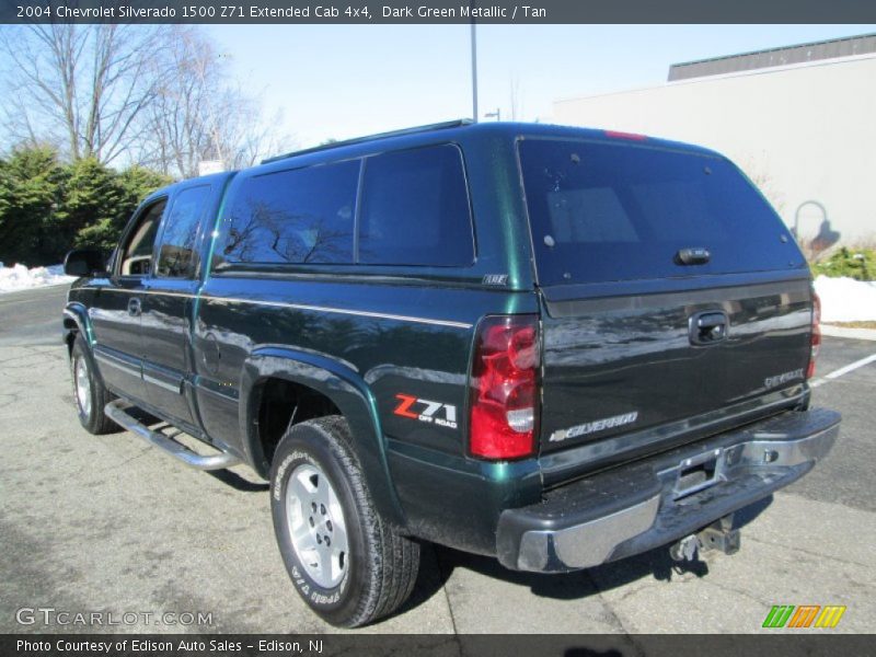 Dark Green Metallic / Tan 2004 Chevrolet Silverado 1500 Z71 Extended Cab 4x4