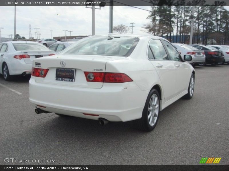 Premium White Pearl / Parchment 2007 Acura TSX Sedan