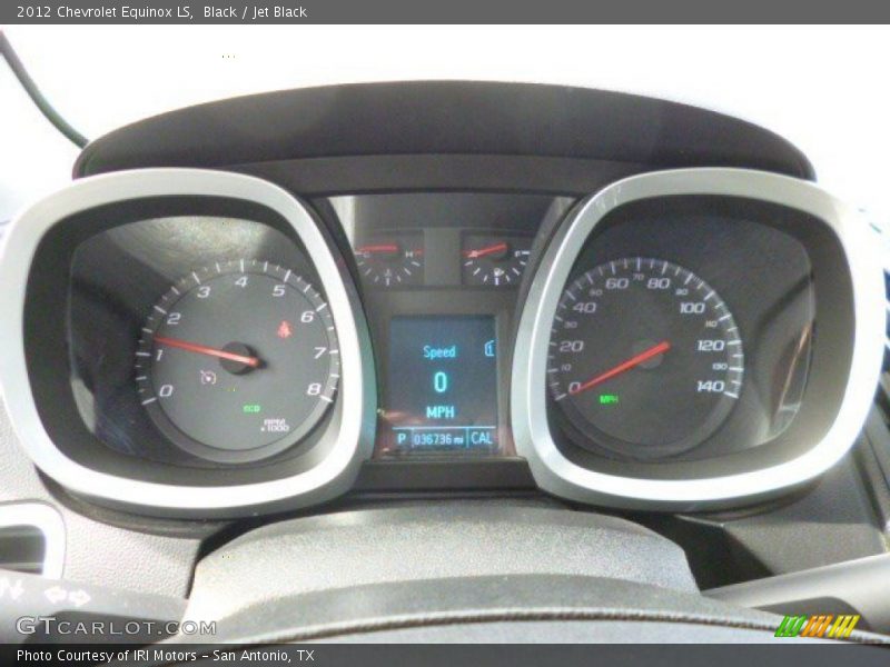 Black / Jet Black 2012 Chevrolet Equinox LS