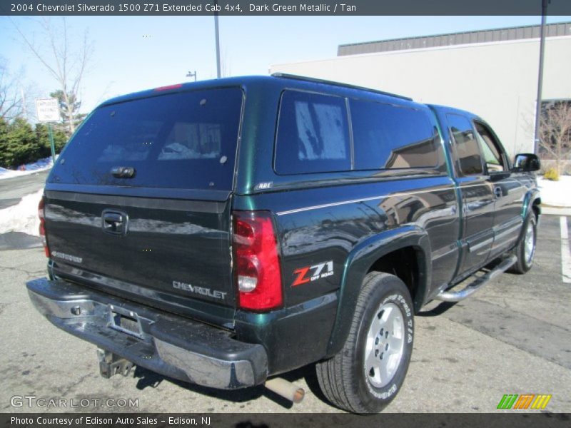 Dark Green Metallic / Tan 2004 Chevrolet Silverado 1500 Z71 Extended Cab 4x4