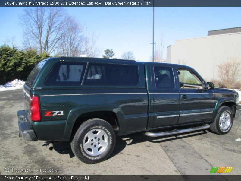 Dark Green Metallic / Tan 2004 Chevrolet Silverado 1500 Z71 Extended Cab 4x4