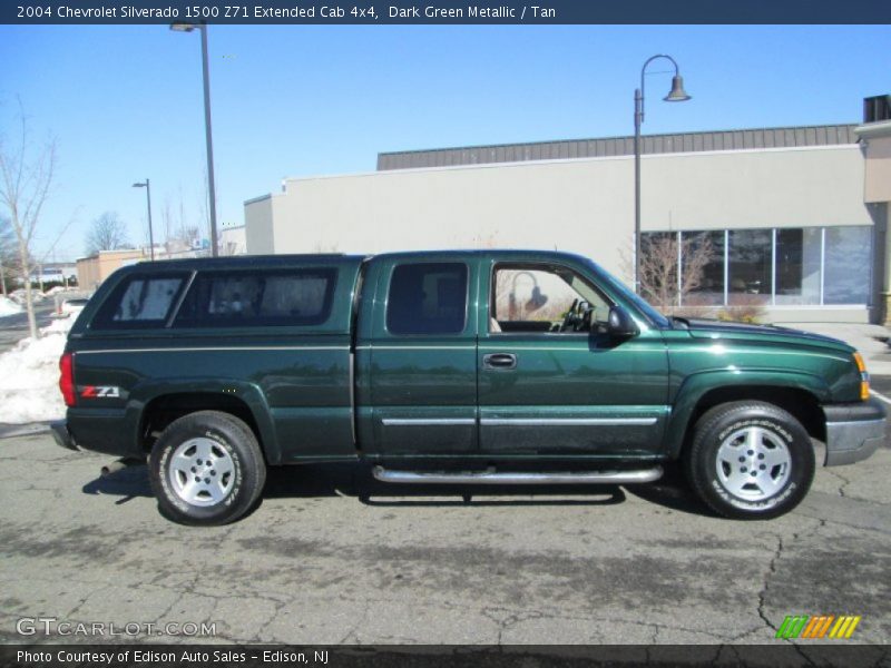 Dark Green Metallic / Tan 2004 Chevrolet Silverado 1500 Z71 Extended Cab 4x4