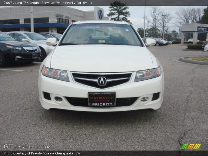 Premium White Pearl / Parchment 2007 Acura TSX Sedan