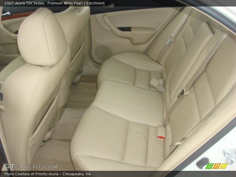 Premium White Pearl / Parchment 2007 Acura TSX Sedan