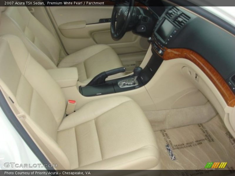 Premium White Pearl / Parchment 2007 Acura TSX Sedan