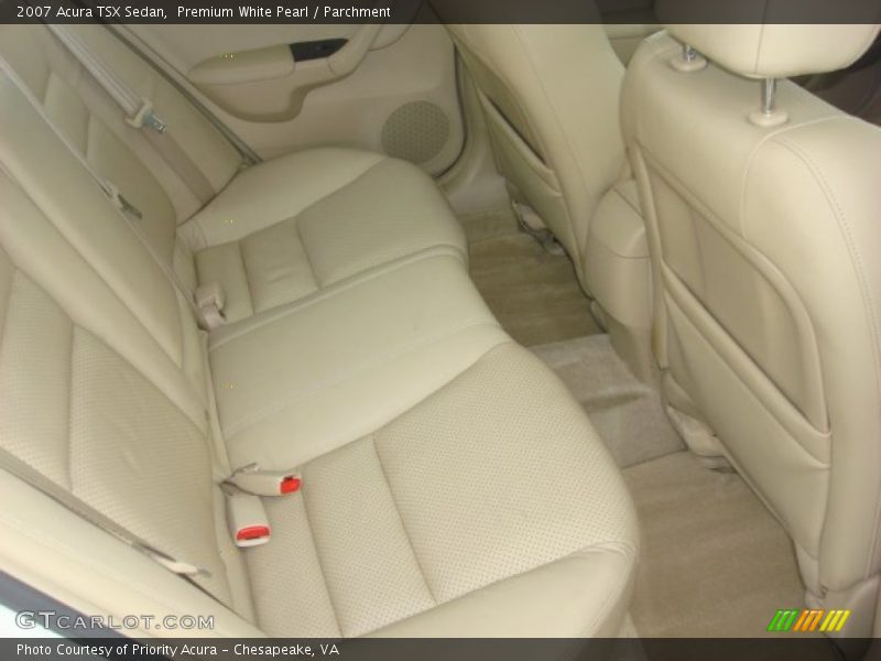 Premium White Pearl / Parchment 2007 Acura TSX Sedan