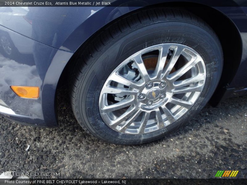 Atlantis Blue Metallic / Jet Black 2014 Chevrolet Cruze Eco