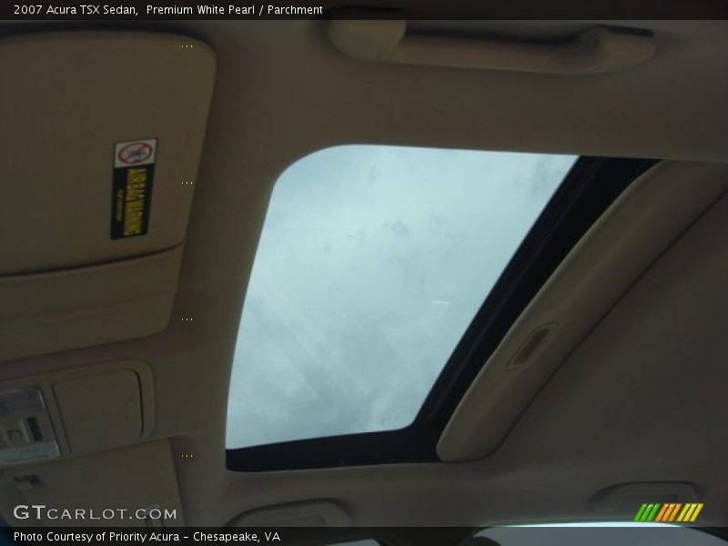 Premium White Pearl / Parchment 2007 Acura TSX Sedan