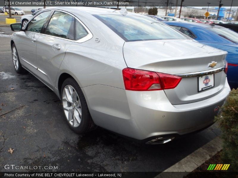 Silver Ice Metallic / Jet Black/Dark Titanium 2014 Chevrolet Impala LTZ