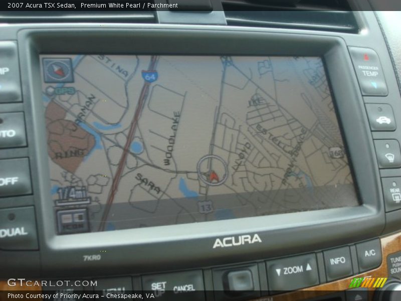 Premium White Pearl / Parchment 2007 Acura TSX Sedan