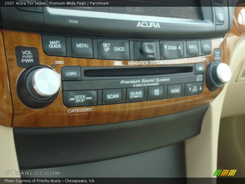 Premium White Pearl / Parchment 2007 Acura TSX Sedan