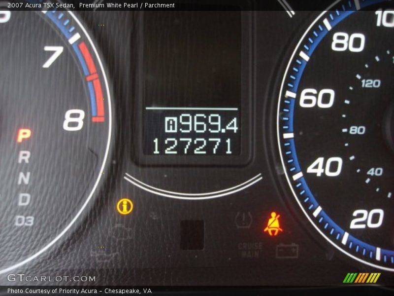 Premium White Pearl / Parchment 2007 Acura TSX Sedan