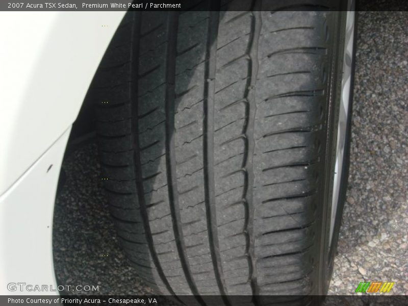 Premium White Pearl / Parchment 2007 Acura TSX Sedan