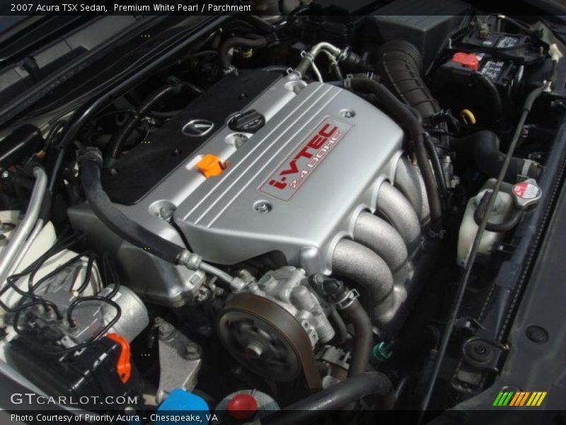 Premium White Pearl / Parchment 2007 Acura TSX Sedan