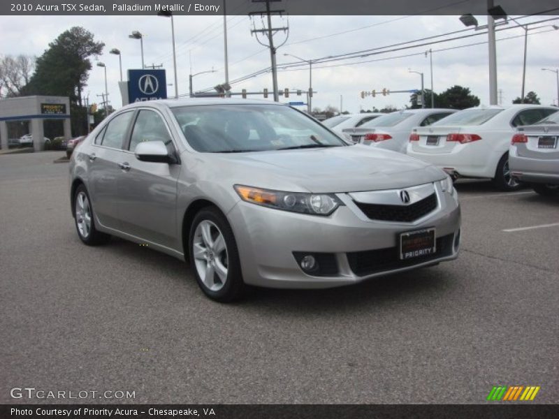 Palladium Metallic / Ebony 2010 Acura TSX Sedan