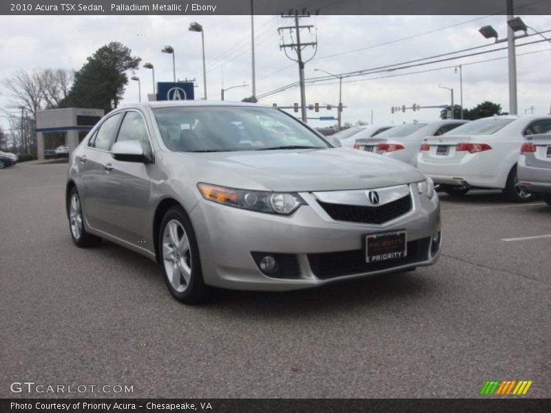 Palladium Metallic / Ebony 2010 Acura TSX Sedan