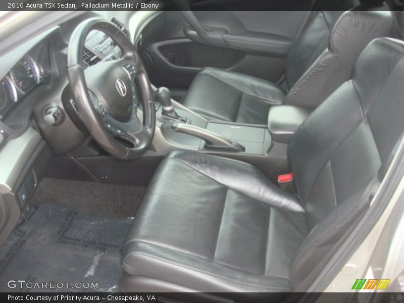 Palladium Metallic / Ebony 2010 Acura TSX Sedan