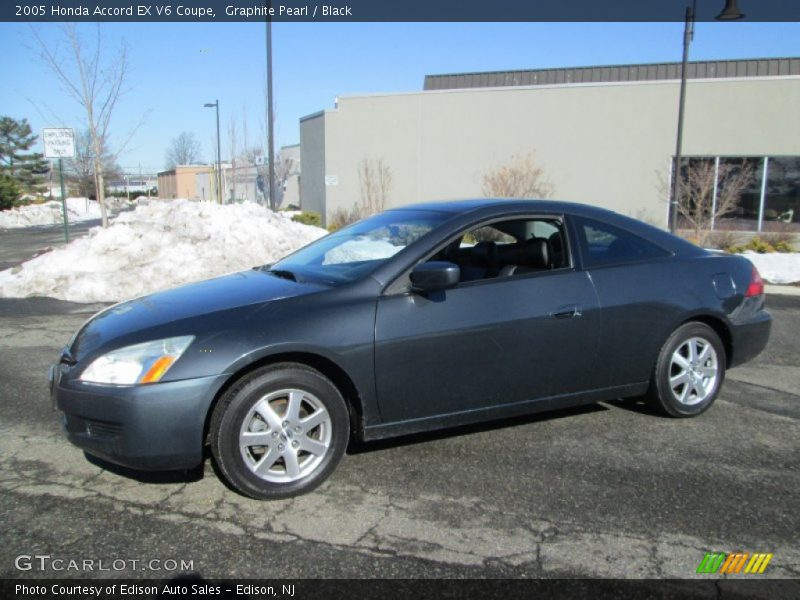 Graphite Pearl / Black 2005 Honda Accord EX V6 Coupe