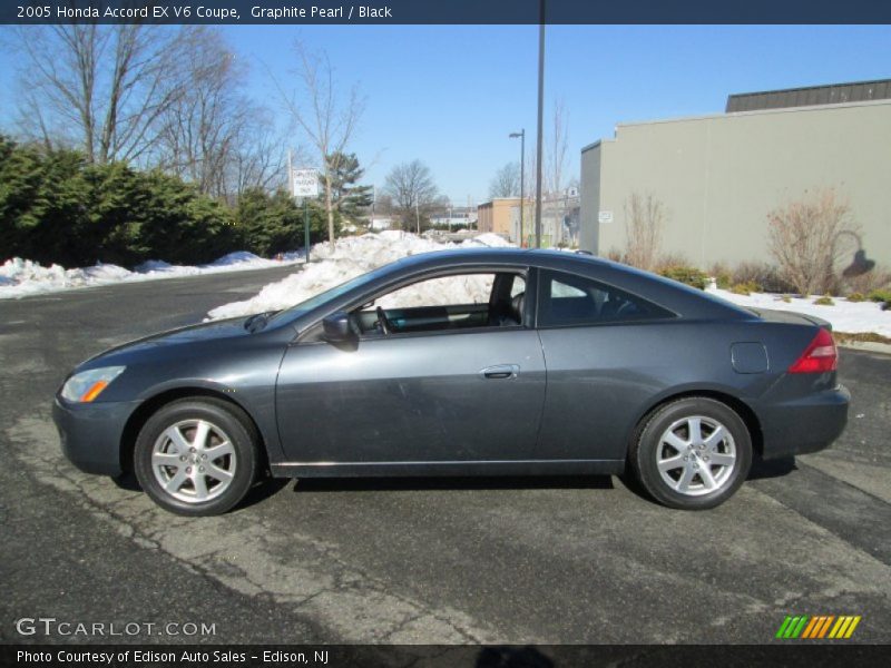 Graphite Pearl / Black 2005 Honda Accord EX V6 Coupe