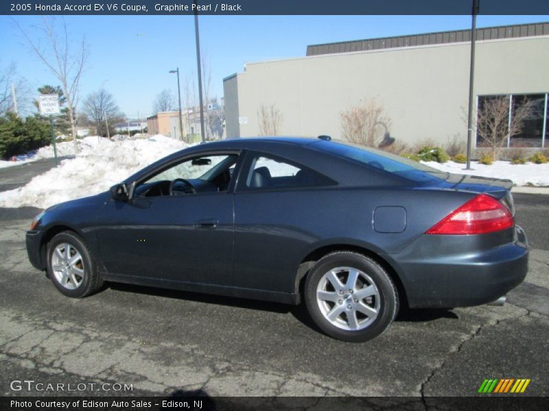 Graphite Pearl / Black 2005 Honda Accord EX V6 Coupe