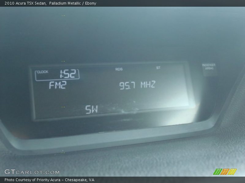 Palladium Metallic / Ebony 2010 Acura TSX Sedan