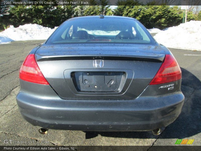 Graphite Pearl / Black 2005 Honda Accord EX V6 Coupe