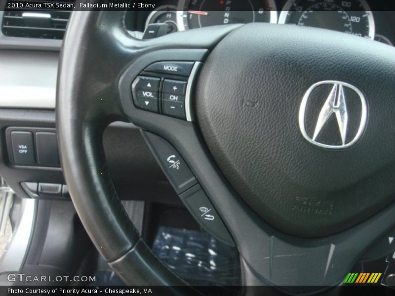 Palladium Metallic / Ebony 2010 Acura TSX Sedan