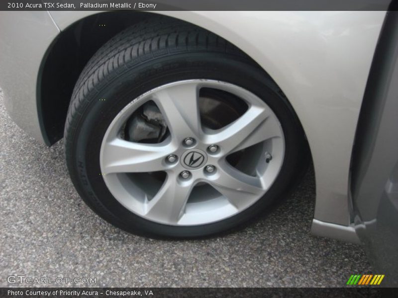 Palladium Metallic / Ebony 2010 Acura TSX Sedan