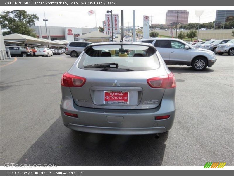 Mercury Gray Pearl / Black 2013 Mitsubishi Lancer Sportback ES