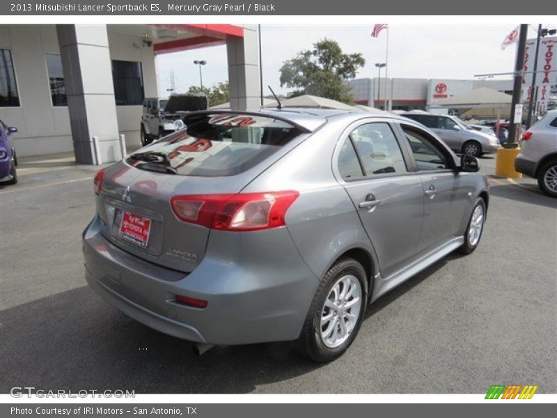 Mercury Gray Pearl / Black 2013 Mitsubishi Lancer Sportback ES