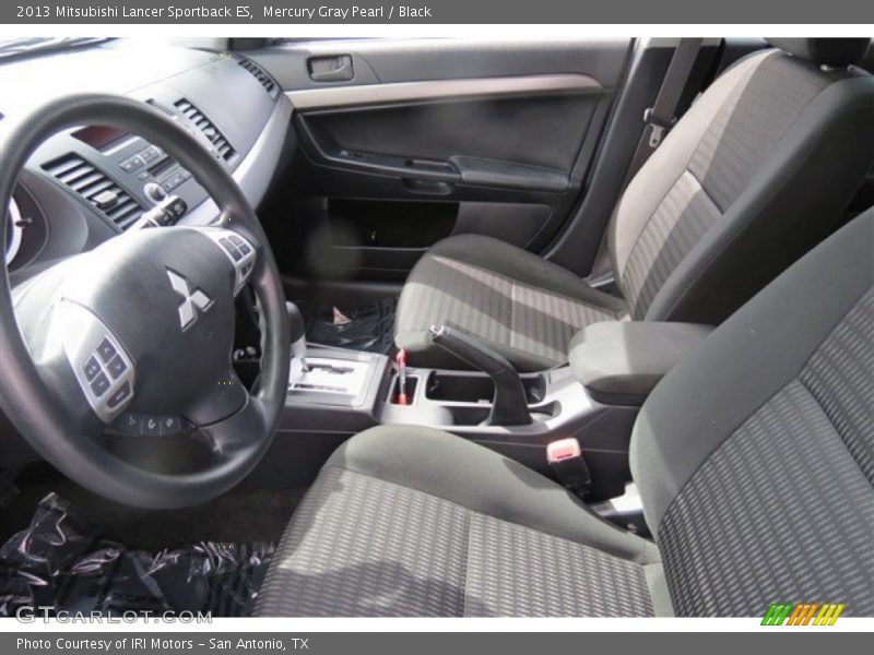 Mercury Gray Pearl / Black 2013 Mitsubishi Lancer Sportback ES