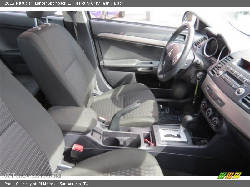 Mercury Gray Pearl / Black 2013 Mitsubishi Lancer Sportback ES
