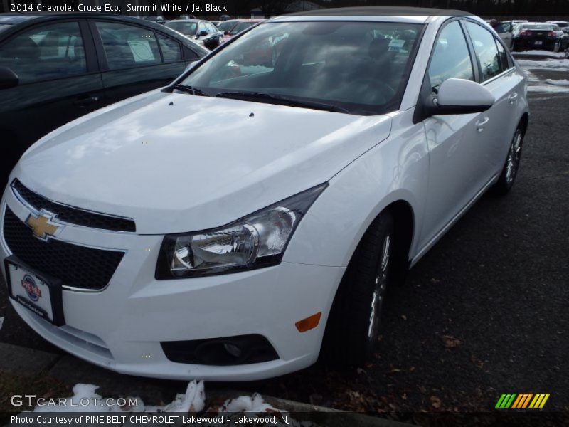 Summit White / Jet Black 2014 Chevrolet Cruze Eco