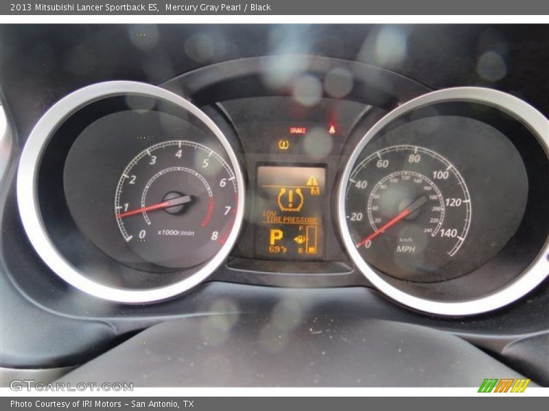 Mercury Gray Pearl / Black 2013 Mitsubishi Lancer Sportback ES