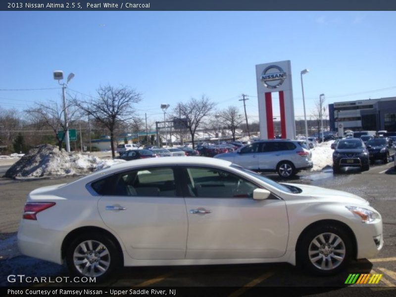 Pearl White / Charcoal 2013 Nissan Altima 2.5 S