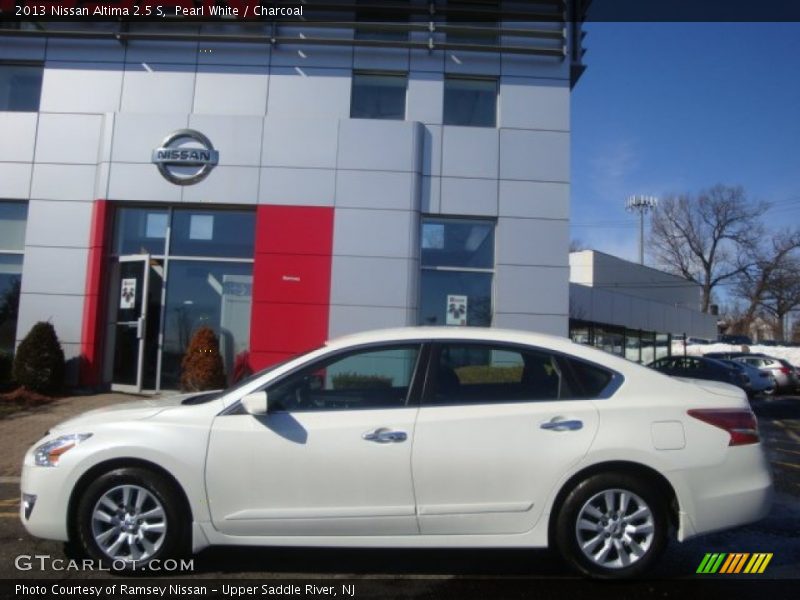 Pearl White / Charcoal 2013 Nissan Altima 2.5 S