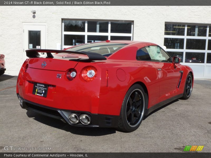 Solid Red / Black Edition Black/Red 2014 Nissan GT-R Black Edition