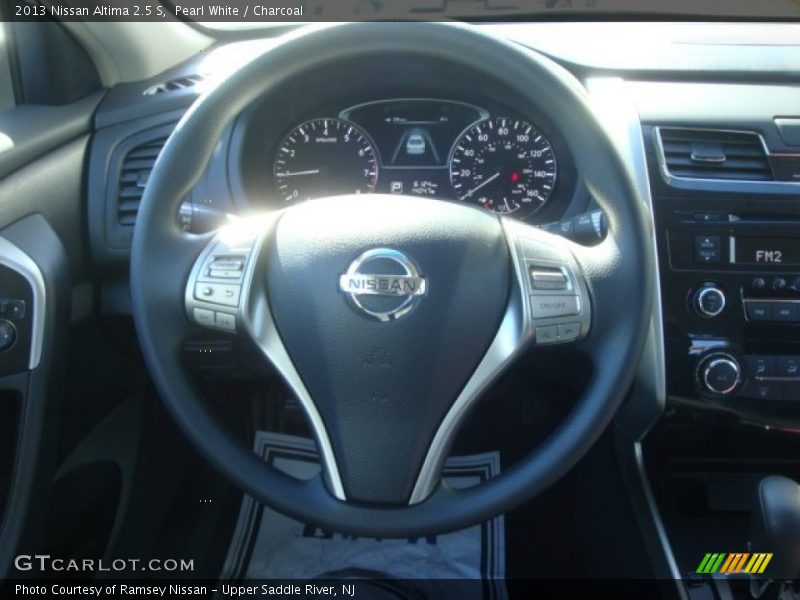 Pearl White / Charcoal 2013 Nissan Altima 2.5 S