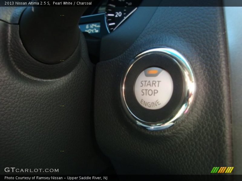 Pearl White / Charcoal 2013 Nissan Altima 2.5 S