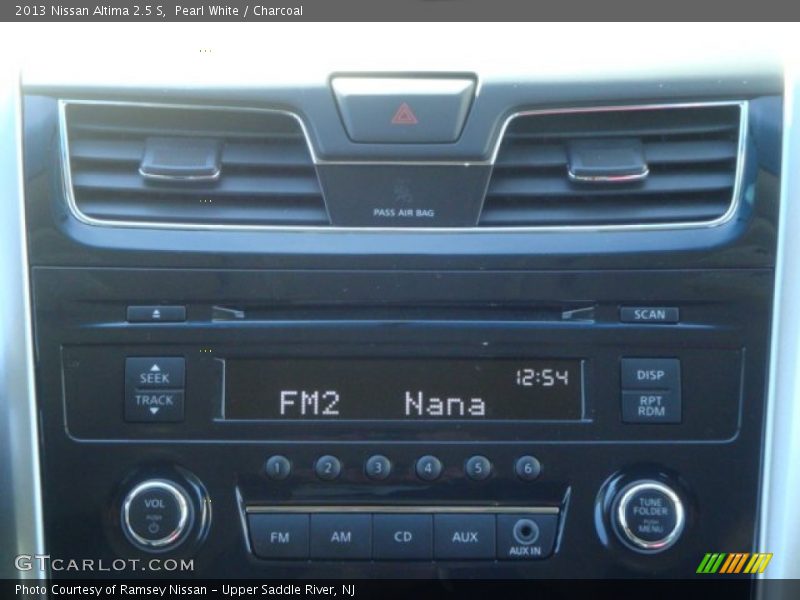 Pearl White / Charcoal 2013 Nissan Altima 2.5 S