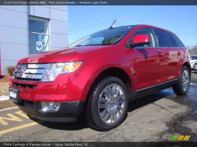 Red Candy Metallic / Medium Light Stone 2010 Ford Edge Limited AWD