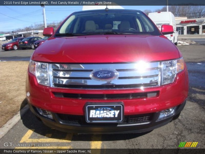 Red Candy Metallic / Medium Light Stone 2010 Ford Edge Limited AWD