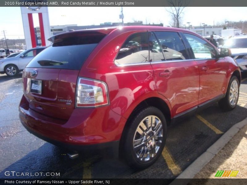 Red Candy Metallic / Medium Light Stone 2010 Ford Edge Limited AWD