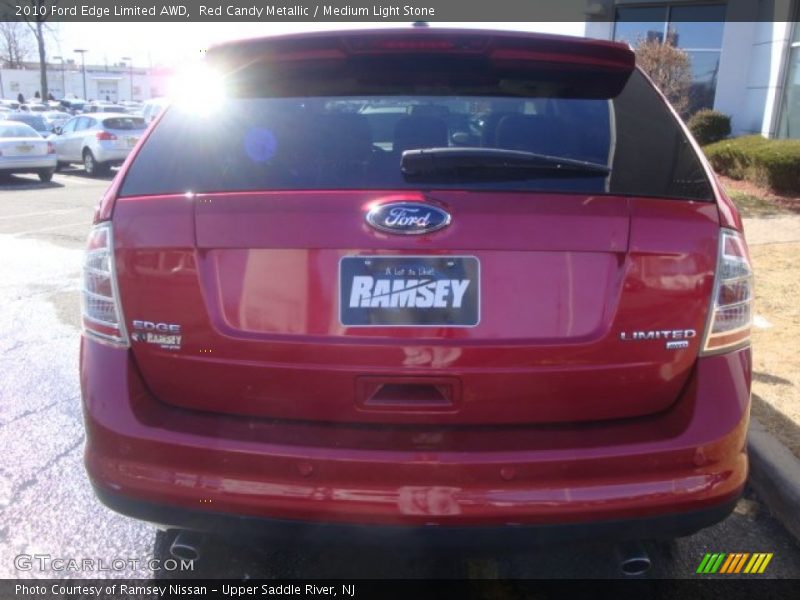 Red Candy Metallic / Medium Light Stone 2010 Ford Edge Limited AWD